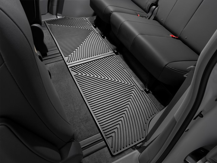 Акція на Комплект автокилимків третій ряд WeatherTech Всесезонні Toyota Sienna (2013-2020) 2 шт Чорний (W245) від Rozetka