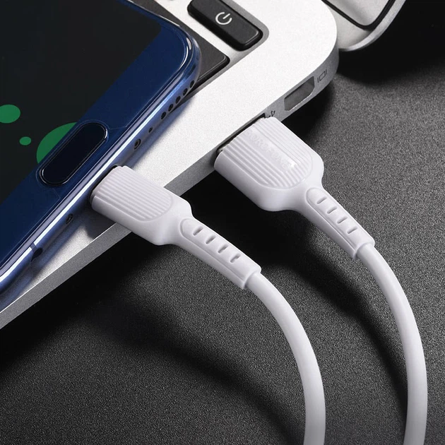 Интерфейсный кабель Borofone BX16 3A USB - TypeC 1m White (35089) - изображение 4