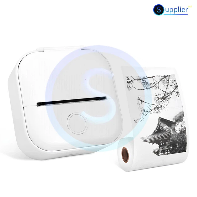 Карманный принтер Phomemo T02 WHITE, для печати этикеток наклеек + 1 рулон термобумаги - Фото 3 Карманный принтер Phomemo T02 WHITE, для печати этикеток наклеек + 1 рулон термобумаги - изображение 3
