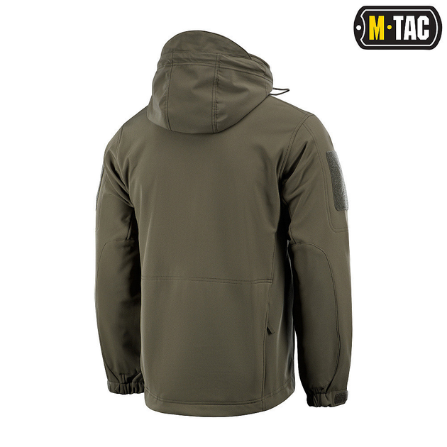 M-tac комплект Shoft Shell куртка з підстібкою, тактичні штани, рукавички, рюкзак олива M - зображення 2