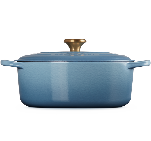 Кастрюля Le Creuset Signature 4,7 л овальная Chambray (21178294344441) - изображение 3