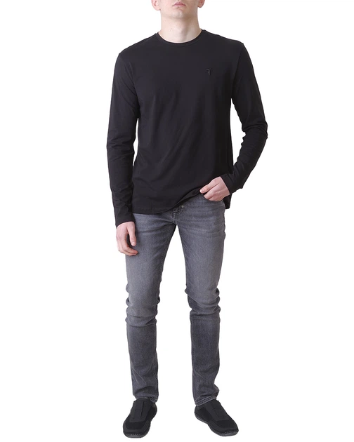 Футболка Лонгслів чоловіча TRUSSARDI JEANS (52T00653-1T003614-K299/22-23) Чорний XXL - Фото 2 Футболка Лонгслів чоловіча TRUSSARDI JEANS (52T00653-1T003614-K299/22-23) Чорний XXL - изображение 2