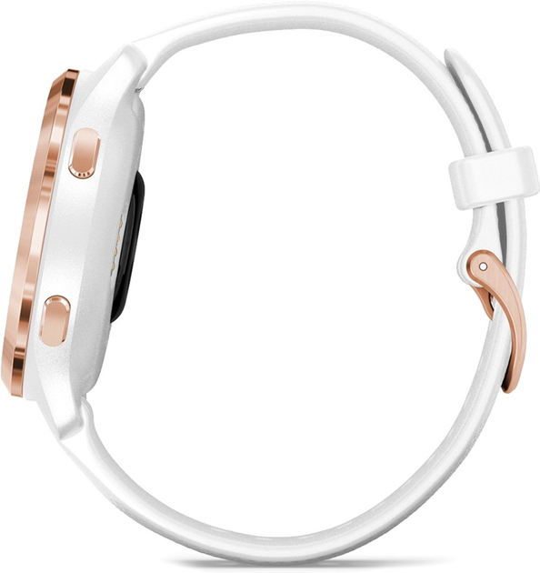 Zegarek sportowy Garmin Venu 2S Rose Gold Bezel with White Case and Silicone Band (010-02429-13) - obraz 5