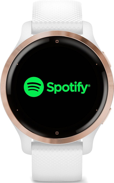 Zegarek sportowy Garmin Venu 2S Rose Gold Bezel with White Case and Silicone Band (010-02429-13) - obraz 7