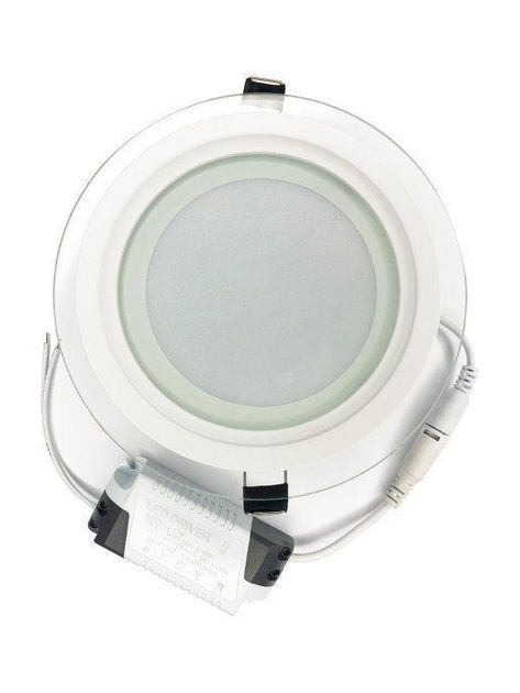 LED-светильник настенный Lumina встраиваемый круглый 12W теплый дневной свет 16см (NL01) - изображение 2