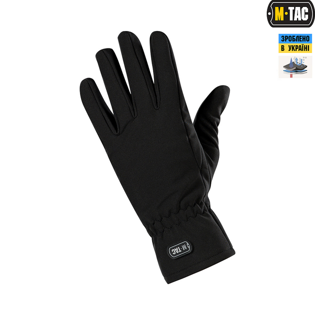 M-Tac рукавички демісезонні Soft Shell Black S - зображення 2
