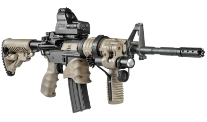 Пістолетне руків'я FAB для M16 \ M4 \ AR15, чорне - зображення 1