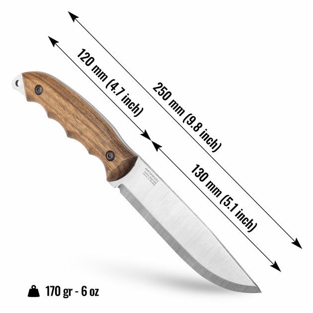 Охотничий Нож из Углеродистой Стали HK5 CSH BPS Knives - Нож для рыбалки, охоты, походов - изображение 2
