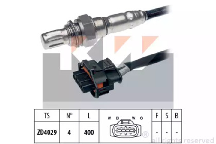 497 343 KW Лямбда-зонд (аналог EPS 1.997.343 /Facet 10.7343 ) KW (497343) - изображение 1