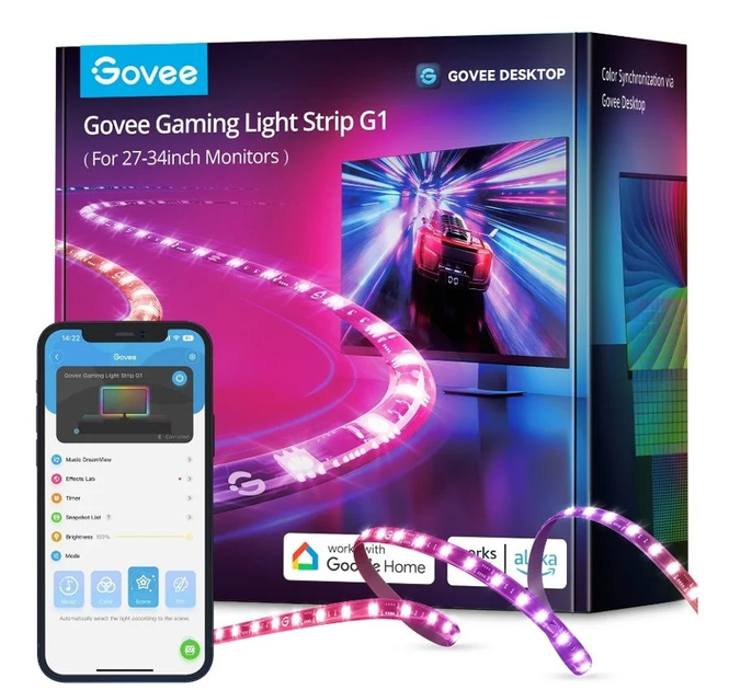 Стрічка Govee Gaming Lightstrip G1 (6974316994909) - зображення 1