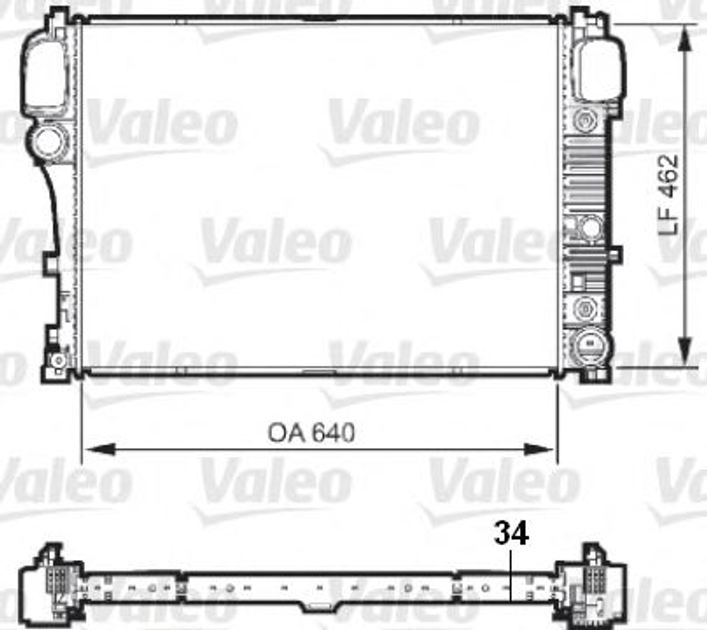 Радіатор, система охолодження двигуна VALEO 735299 Valeo (735299) - зображення 1