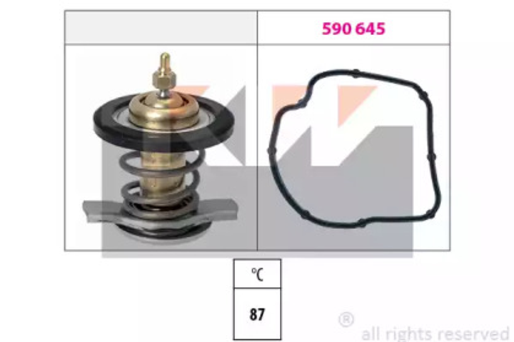 580 784 KW Термостат (аналог EPS 1.880.784/Facet 7.8784) KW (580784) - изображение 1