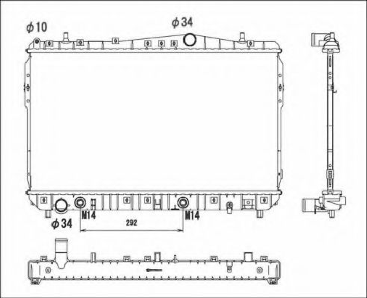 Радиатор, система охлаждения двигателя NRF 53732 NRF (53732) - изображение 1