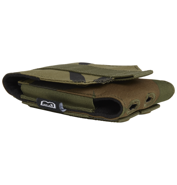 Тактический подсумок Molle Phone Pouch medium Woodland - изображение 2