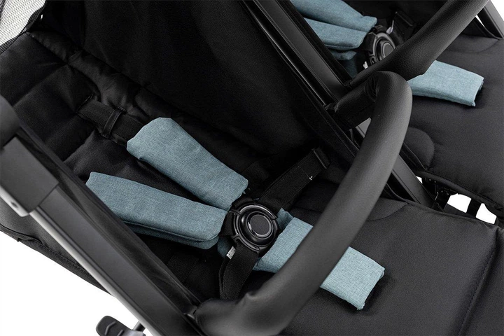 Детская прогулочная коляска для двойни FreeON Active TWIN черно-зеленая - изображение 10