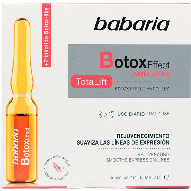 Serum do twarzy w ampułkach Babaria Botox Effect Totalift 5 szt (8410412100762) - obraz 1