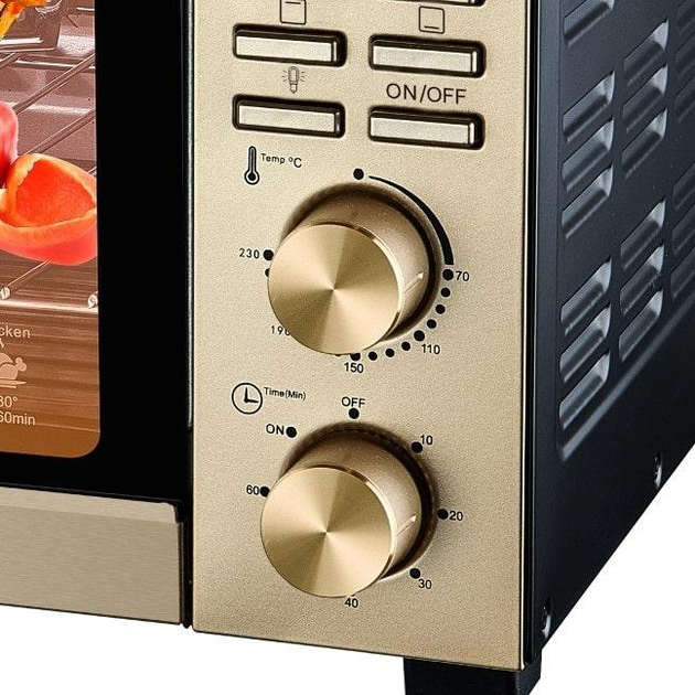 Електрична духовка з конвекцією та вертелом VINIS VO-5020G 50л - зображення 4