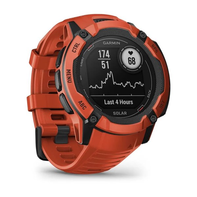 Смарт-годинник Garmin Instinct 2X Solar 50 mm Flame Red (010-02805-01) - зображення 3