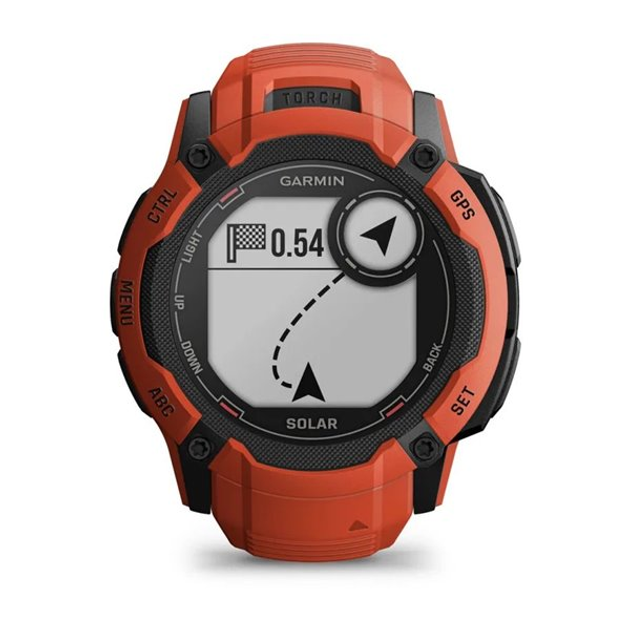 Смарт-годинник Garmin Instinct 2X Solar 50 mm Flame Red (010-02805-01) - зображення 9