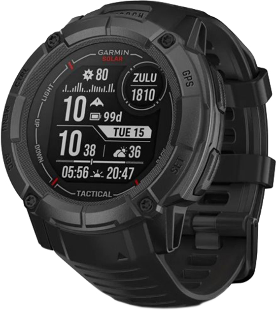 Smartwatch Garmin Instinct 2X Solar Tactical Edition Black (010-02805-03) - obraz 1