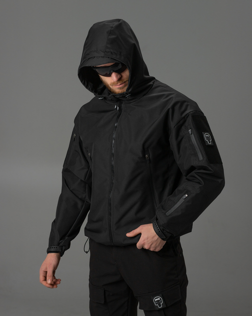 Куртка вітровка BEZET STALKER чорний - M - зображення 1