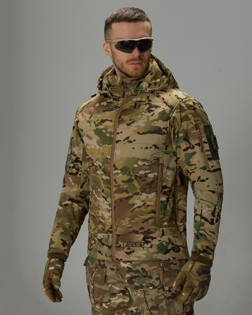 Куртка тактична BEZET Phantom мультикам - XL - зображення 1