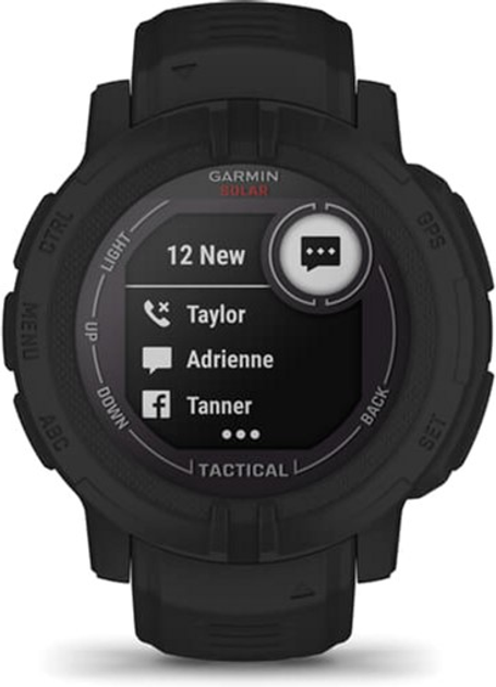 Zegarek sportowy Garmin Instinct 2 Solar Tactical Edition 45 mm Black (010-02627-03) - obraz 10