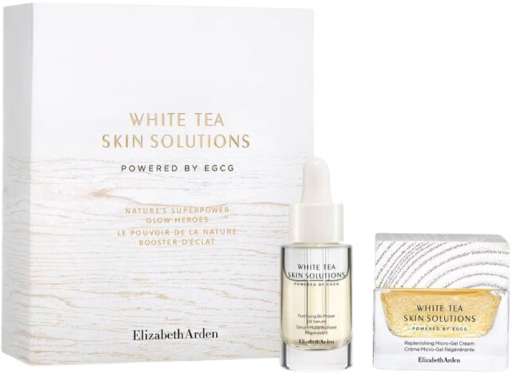 Набір для догляду за обличчям Elizabeth Arden White Tea Skin Solutions Двофазна олія-сироватка 15 мл + Регенерувальний крем мікро-гель 50 мл (85805193959) - зображення 1