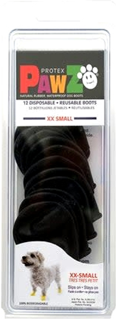 Взуття Pawz Dog XXS 3.8 см 12 шт Black (0897515001154) - зображення 1