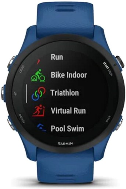 Smartwatch Garmin Forerunner 255 Basic 46 mm Tidal Blue (010-02641-11) - obraz 4