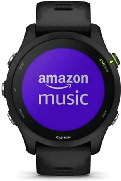 Smartwatch Garmin Forerunner 255 Music 46 mm Czarny (010-02641-30) - obraz 6
