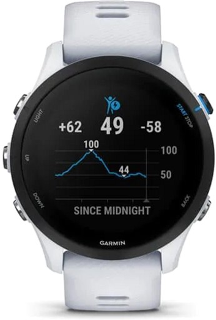 Smartwatch Garmin Forerunner 255 46 mm Whitestone (010-02641-31) - obraz 5