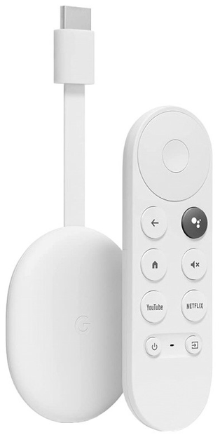 Медиаплеер Google Chromecast with Google TV 4K UHD (2160p) White ...