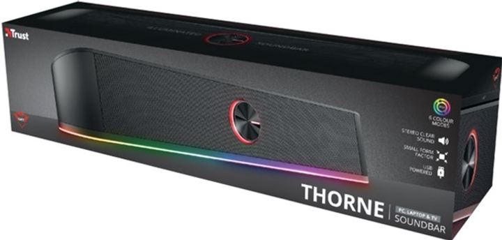 Акустическая система Trust GXT 619 Thorne RGB Illuminated Soundbar (24007) - изображение 7