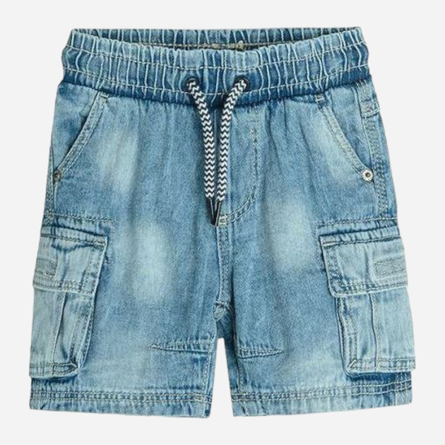 Дитячі джинсові шорти для хлопчика Cool Club CJB2411697 128 см Блакитні (5903977253798) - зображення 1