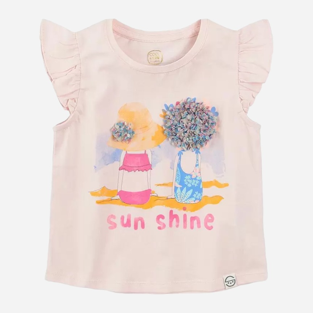 Дитяча футболка для дівчинки Cool Club CCG2413388 128 см Світло-рожева (5903977343796) - зображення 1
