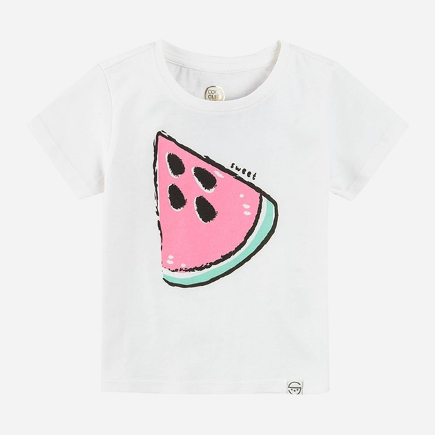 Дитяча футболка для дівчинки Cool Club CCG2412708 104 см Біла (5903977309198) - зображення 1