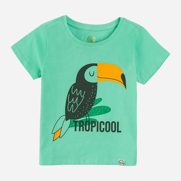 Koszulka dziecięca dla dziewczyki Cool Club CCG2412710 104 cm Turkusowa (5903977309372) - obraz 1