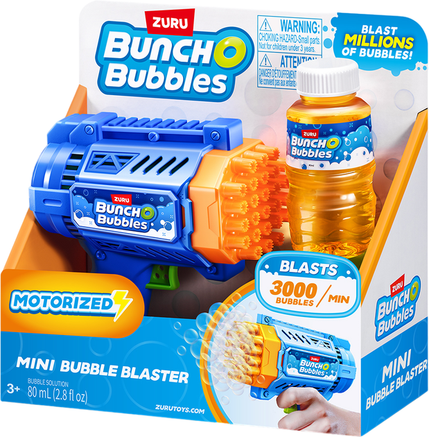 Игровой набор Bunch O Bubbles Mini S1 Бластер с мыльными пузырями (11347) - изображение 4