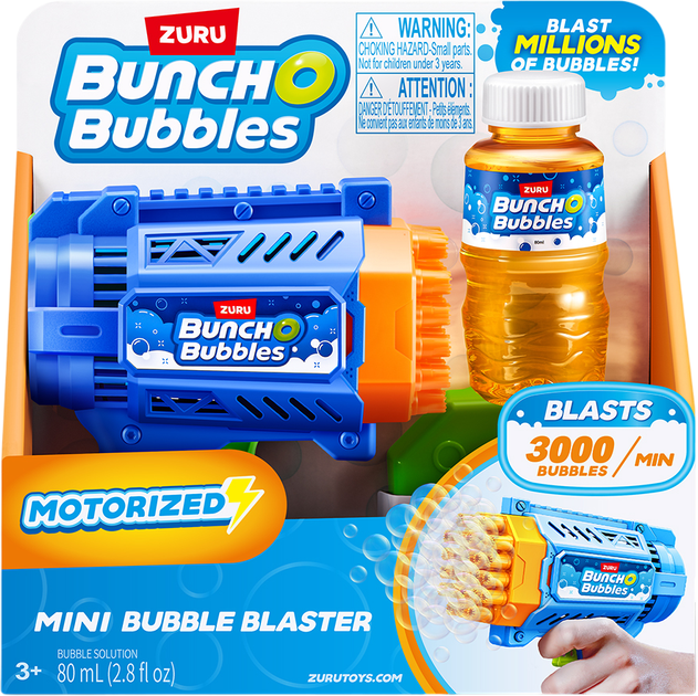 Игровой набор Bunch O Bubbles Mini S1 Бластер с мыльными пузырями (11347) - изображение 5