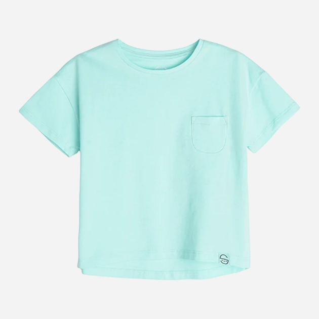 Дитяча футболка для дівчинки Cool Club CCG2410825 104 см Бірюзова (5903977177353) - зображення 1