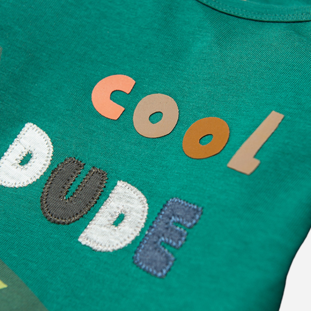 Дитяча футболка з довгими рукавами для хлопчика Cool Club CCB2300978 80 см Зелена (5903977008220) - зображення 2
