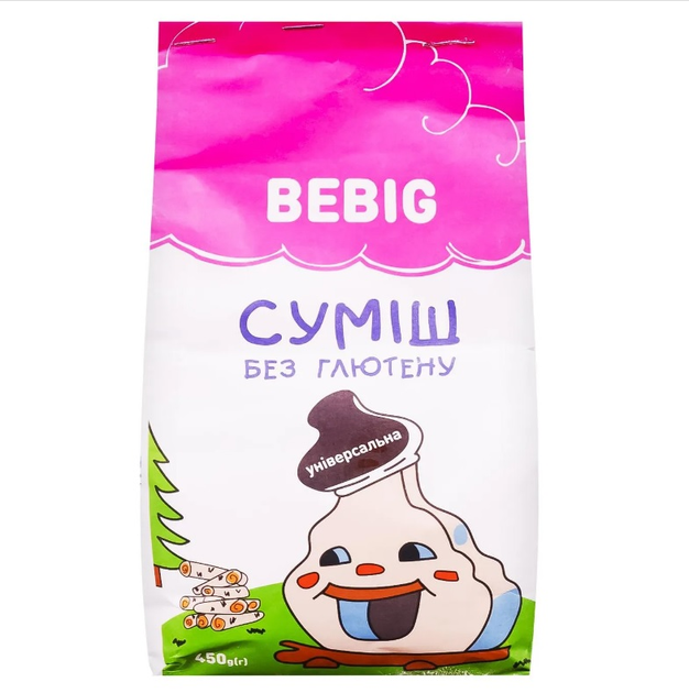 Смесь для выпечки безглютеновая универсальная Bebig 450 г – купить в ...