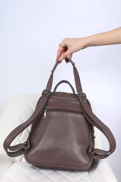 Женский No Brand 7-0084 рюкзак коричневый - изображение 2
