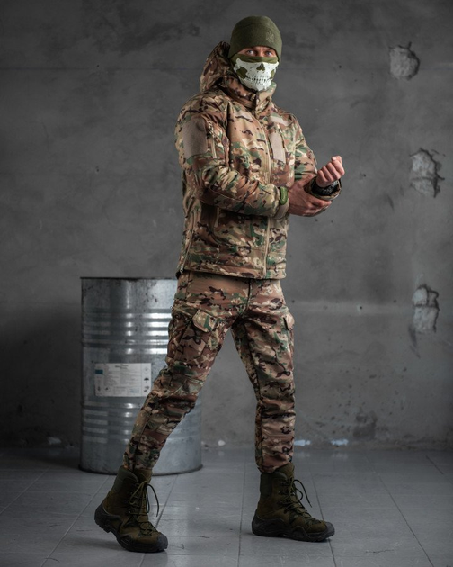 Зимовий тактичний костюм софтшел single sword jumper подвійний фліс XXL - зображення 2
