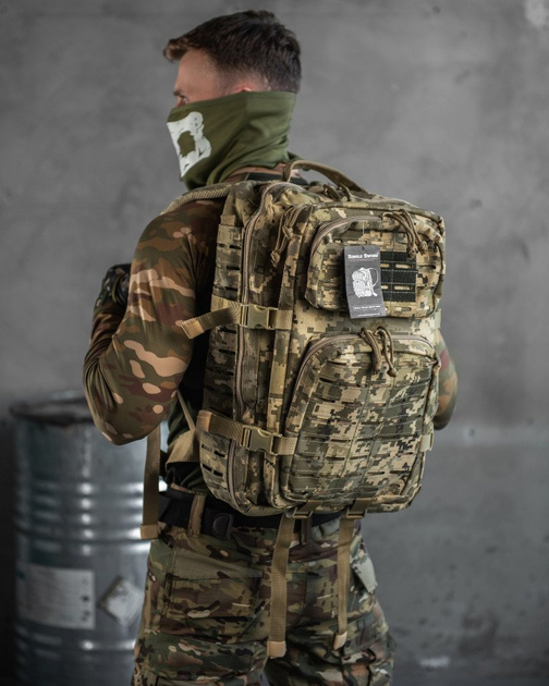 Штурмовой тактический рюкзак 35л Single Sword пиксель Вт7020 - изображение 1