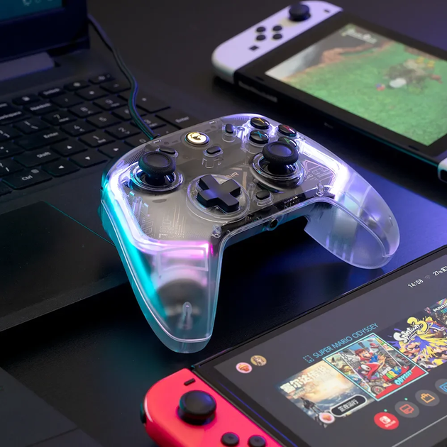 Дротовий геймпад GameSir T4 Kaleid з ефектом Холла з підсвіткою для PC/Nintendo Switch/Android TV box - зображення 7