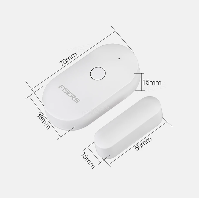 Датчик открытия дверей и окон Fuers WIFID01. Wi-Fi дверная/оконная сигнализация, Tuya/Smart Life - изображение 2