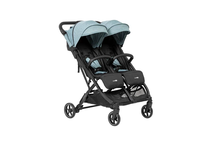 Коляска для ребенка прогулочная FreeON Active TWIN черно-зеленая - Фото 2 Коляска для ребенка прогулочная FreeON Active TWIN черно-зеленая - изображение 2