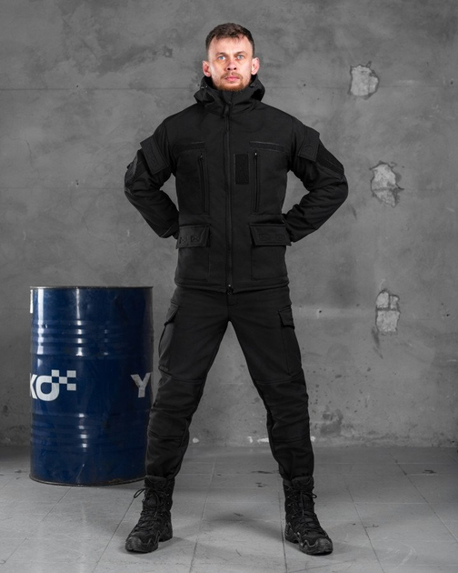 Тактичний костюм softshell rehydration black 0 L - зображення 1